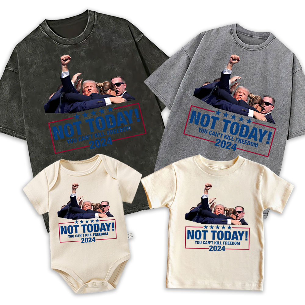 [Adults Tee] Fight For America, NOT TODAY, You Can't Kill Freedom