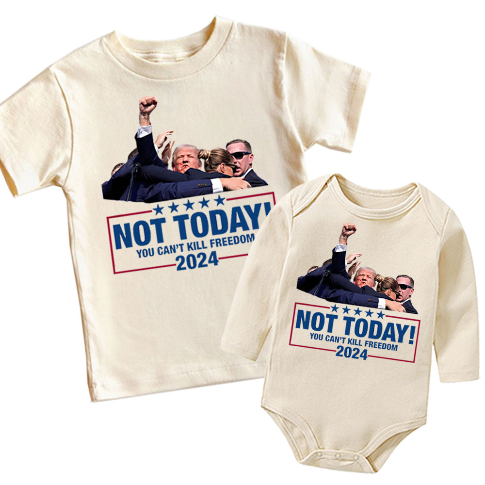 [ Baby Onesie & Kids Tee ] Fight For America, NOT TODAY, You Can't Kill Freedom