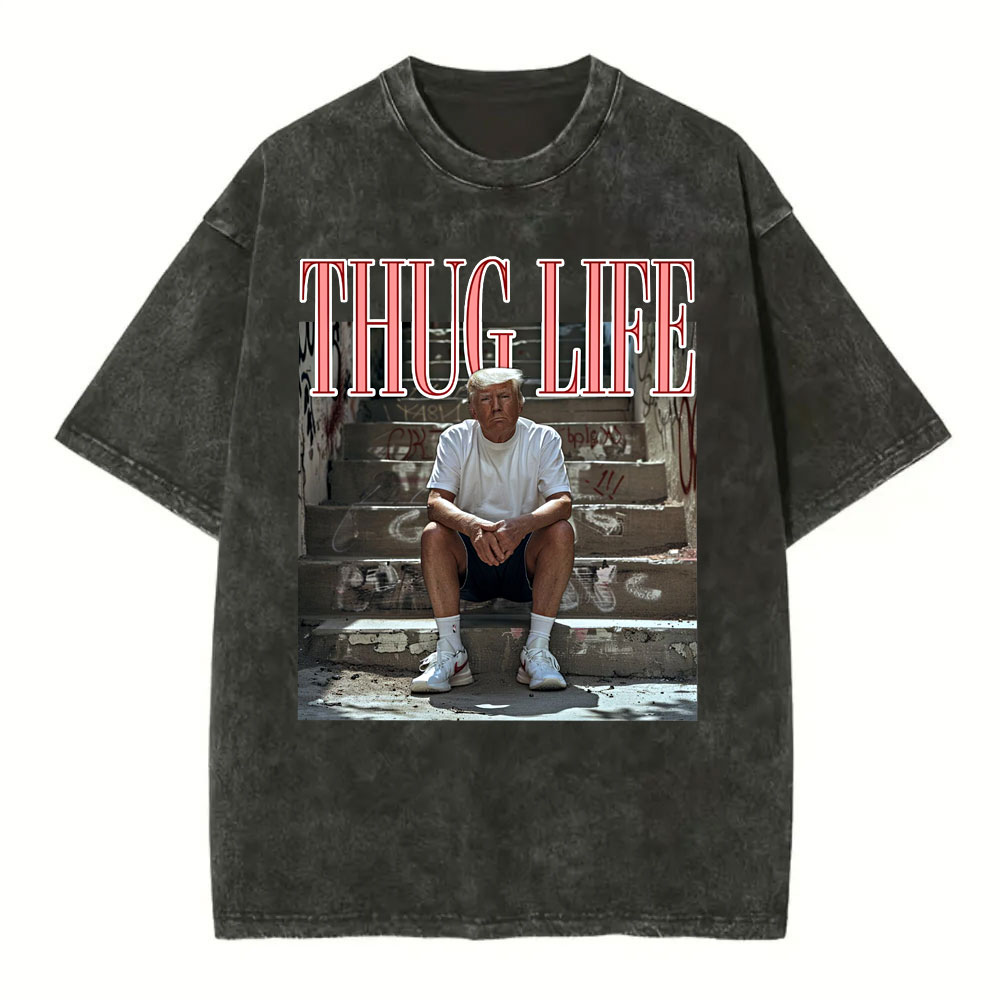 [Adults Tee] Funny Trump 2024, Thug Life