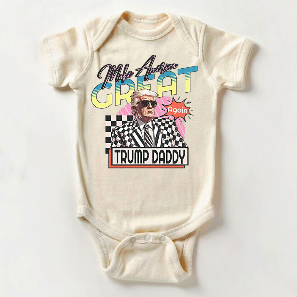 [Baby Onesie & Kids Tee] Make America Great Trump Daddy 2024