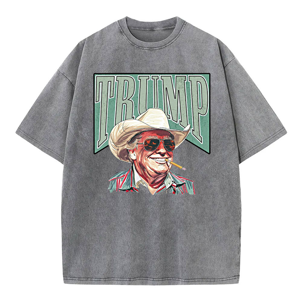 [Adults Tee] Trump Western Cowboy Make America Great