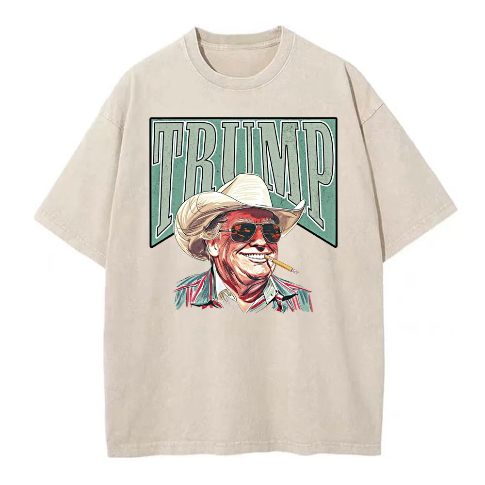 [Adults Tee] Trump Western Cowboy Make America Great