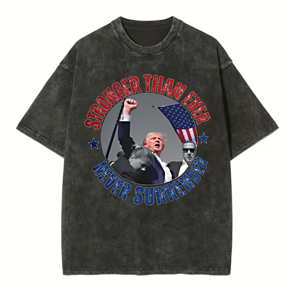 [Adults Tee] Never Surrender, Trump 2024 Butler Rally