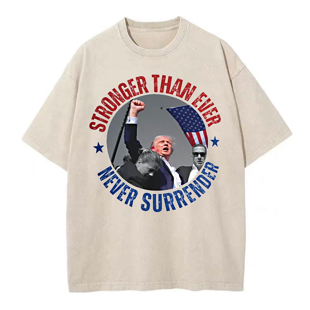 [Adults Tee] Never Surrender, Trump 2024 Butler Rally