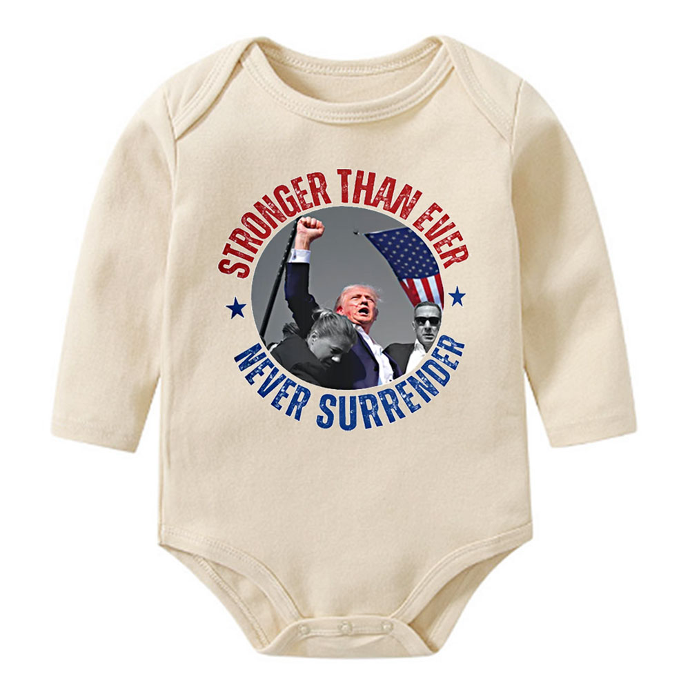 [Baby Onesie & Kids Tee] Never Surrender, Trump 2024 Butler Rally