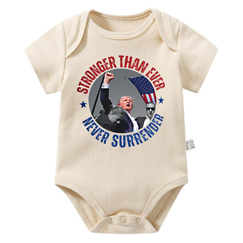 [Baby Onesie & Kids Tee] Never Surrender, Trump 2024 Butler Rally