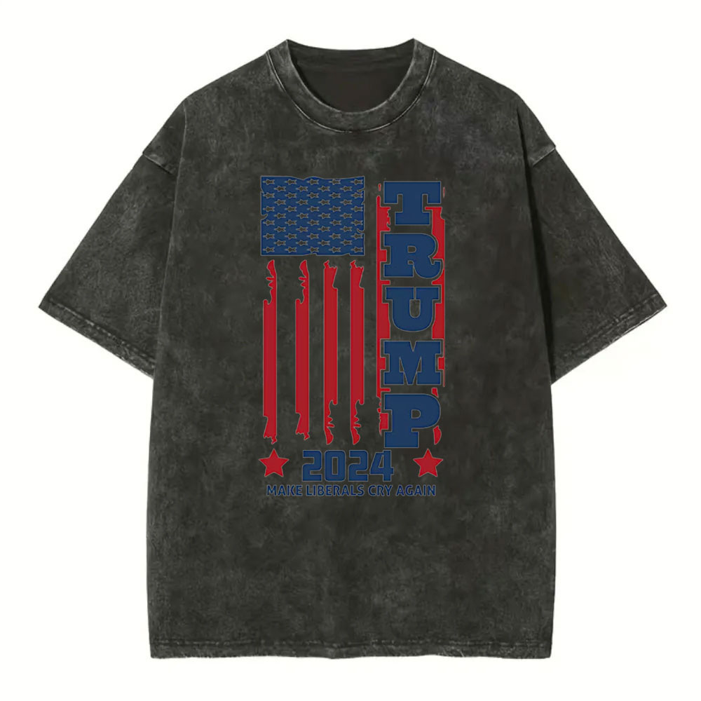 [Adults Tee] US Flag 2024 Trump Family Shirt