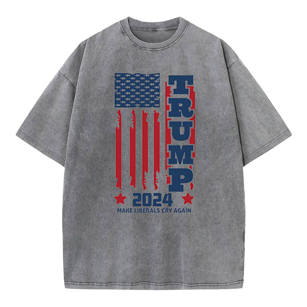 [Adults Tee] US Flag 2024 Trump Family Shirt