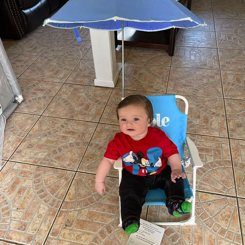 Personalized Toddler Beach Chair and Umbrella Set