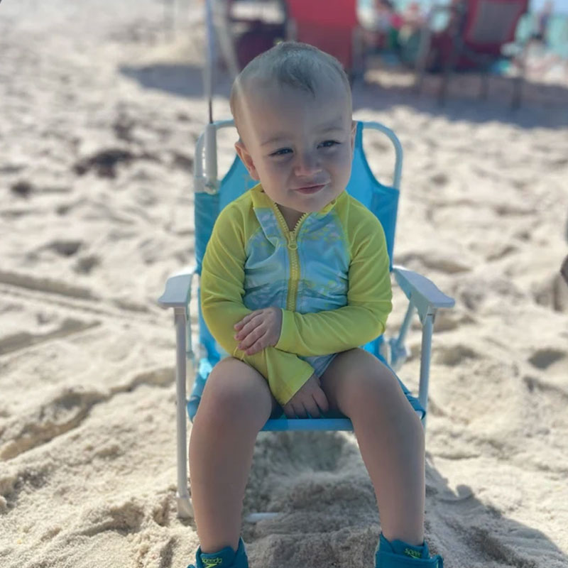 Personalized Toddler Beach Chair and Umbrella Set