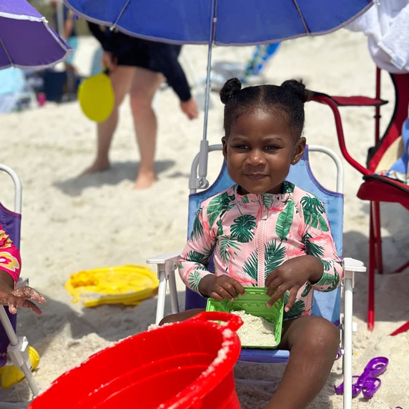 Personalized Toddler Beach Chair and Umbrella Set
