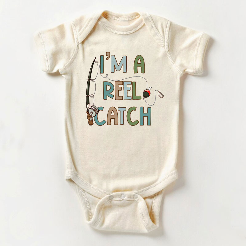 I'm A Reel Catch Summer Fishing Baby Bodysuit