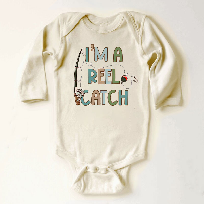 I'm A Reel Catch Summer Fishing Baby Bodysuit