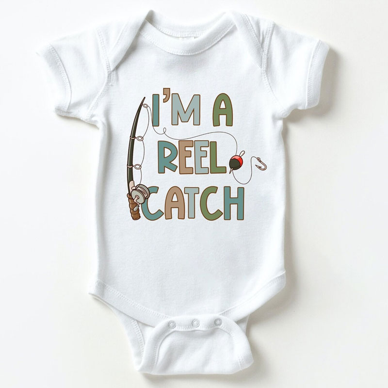 I'm A Reel Catch Summer Fishing Baby Bodysuit