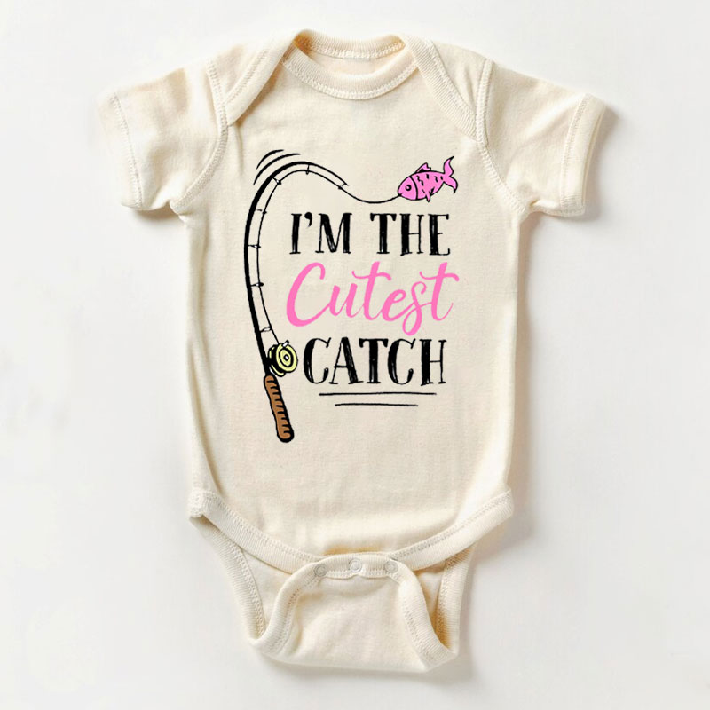 I'm The Cutest Catch Onesies, Baby Shower Bodysuit
