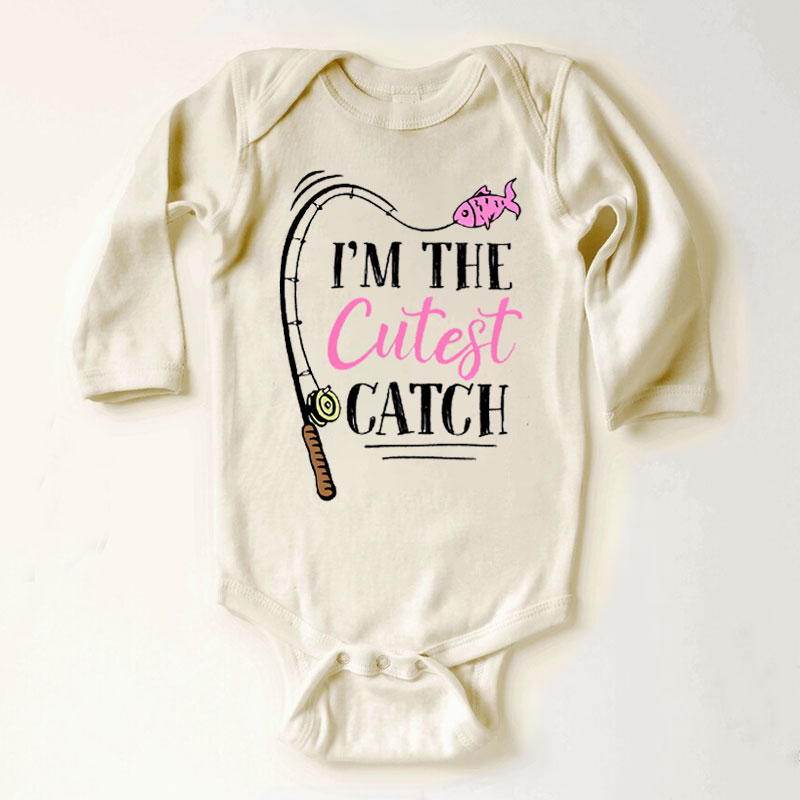 I'm The Cutest Catch Onesies, Baby Shower Bodysuit