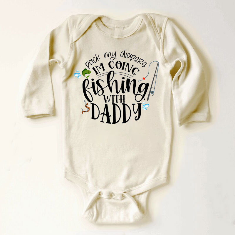 Funny Baby Bodysuit, Pack My Diapers I'm Going...