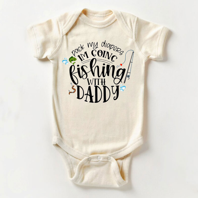 Funny Baby Bodysuit, Pack My Diapers I'm Going...