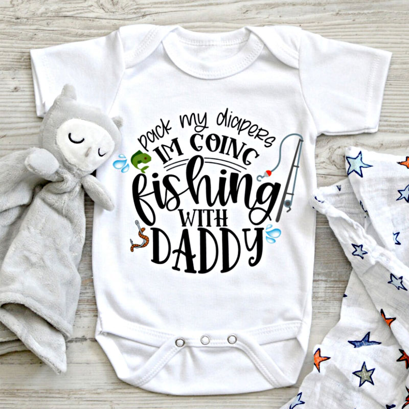 Funny Baby Bodysuit, Pack My Diapers I'm Going...