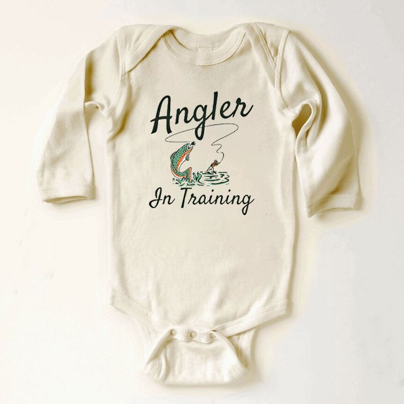 Angler in Training Infant Rib Bodysuit, Pregnancy Announcement