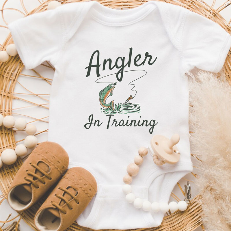 Angler in Training Infant Rib Bodysuit, Pregnancy Announcement