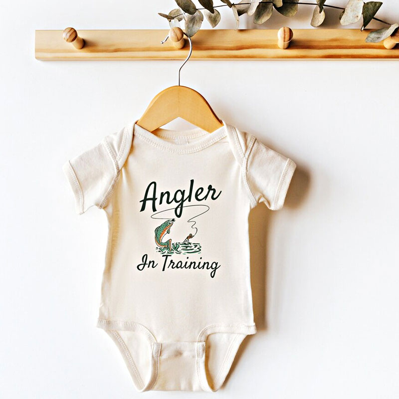 Angler in Training Infant Rib Bodysuit, Pregnancy Announcement