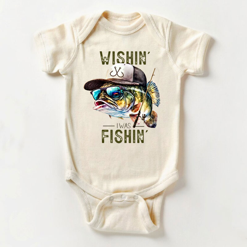 Wishin' I Was Fishin' Baby Going Fishing Outfit 1776