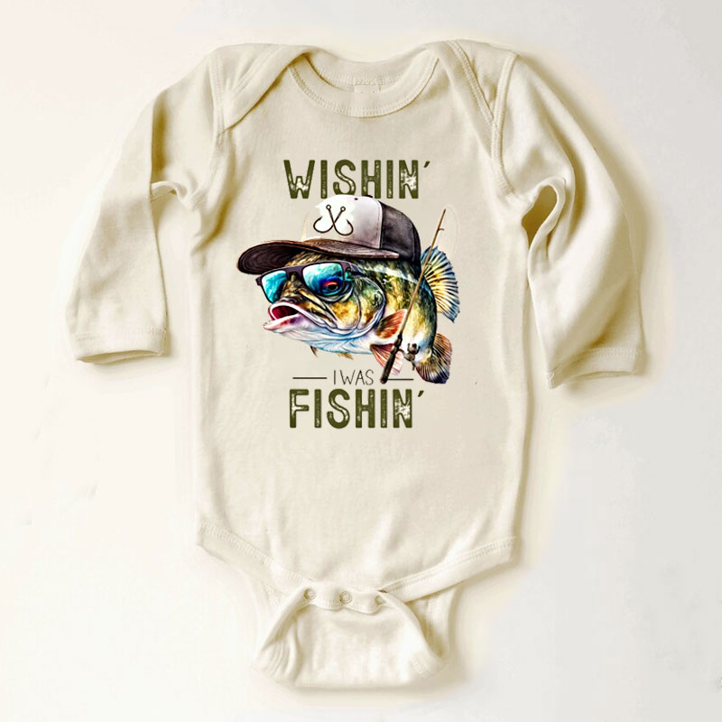 Wishin' I Was Fishin' Baby Going Fishing Outfit 1776