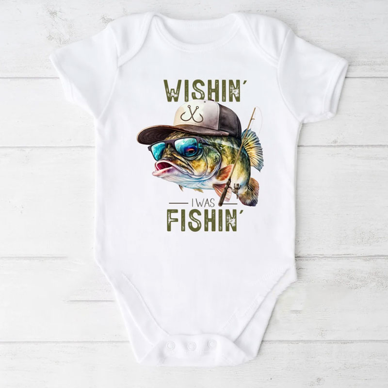Wishin' I Was Fishin' Baby Going Fishing Outfit 1776