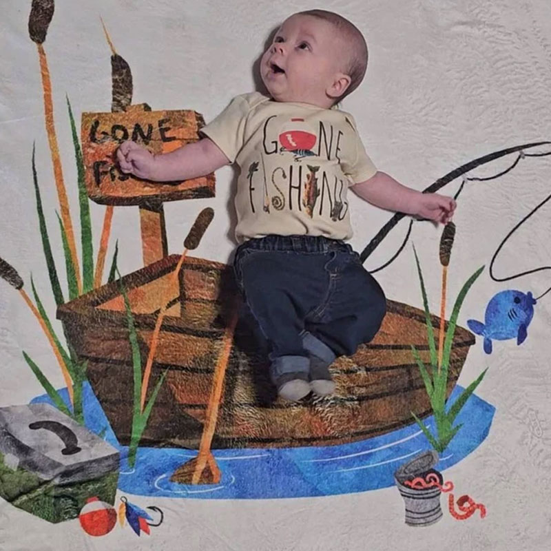 Gone Fishin' Biggest Catch Baby Onesie
