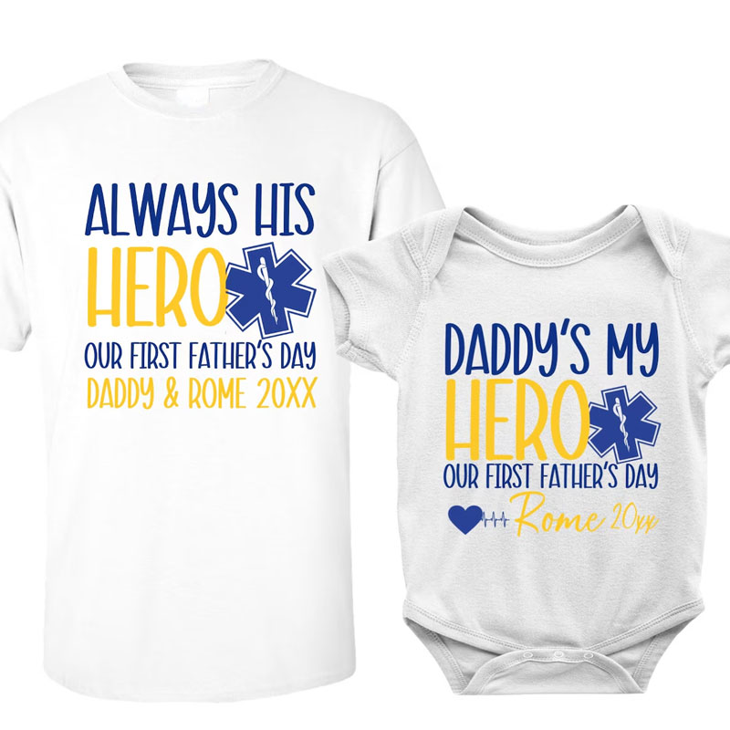 [Baby Bodysuit]Custom OUR FIRST FATHER'S DAY Baby Bodysuit