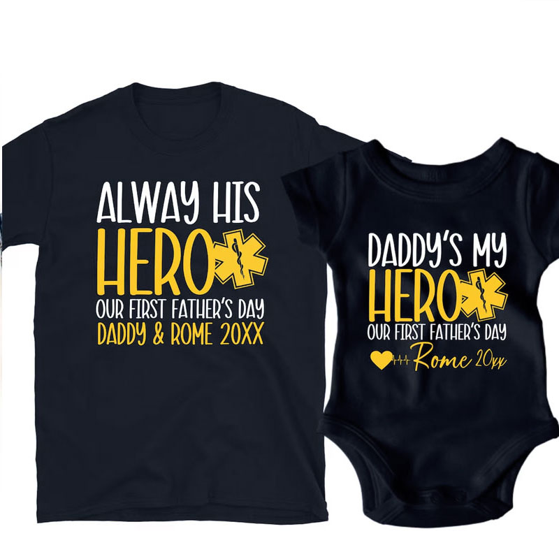 [Baby Bodysuit]Custom OUR FIRST FATHER'S DAY Baby Bodysuit