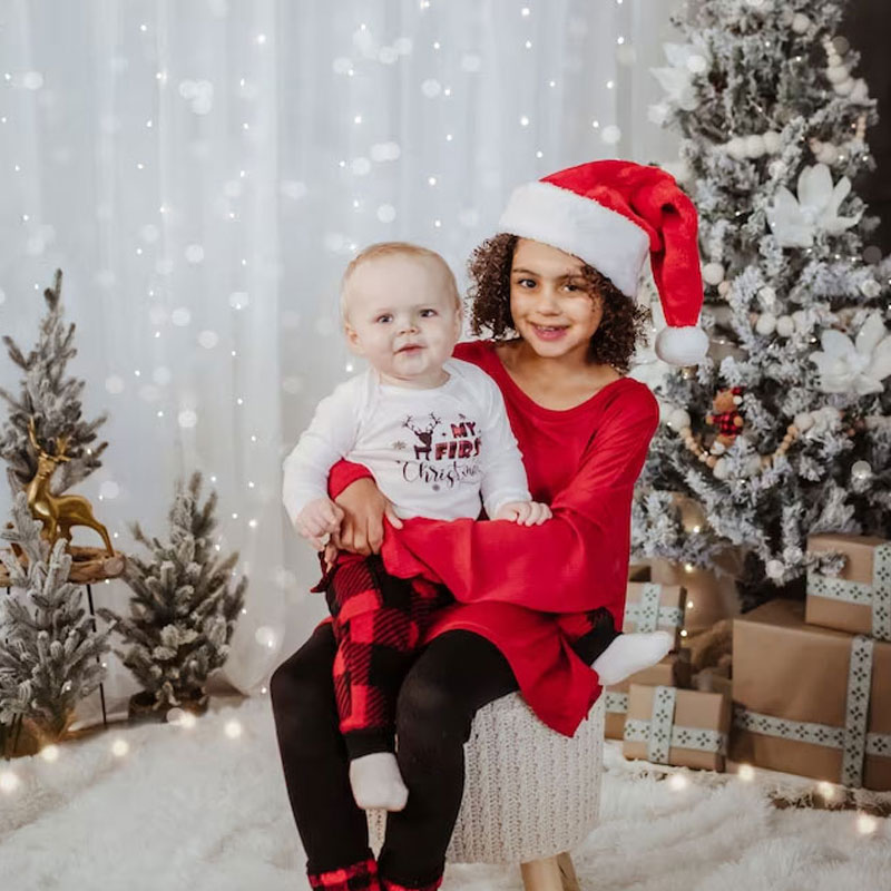 Personalized Baby's First Christmas Onesie, Newborn Xmas Gift
