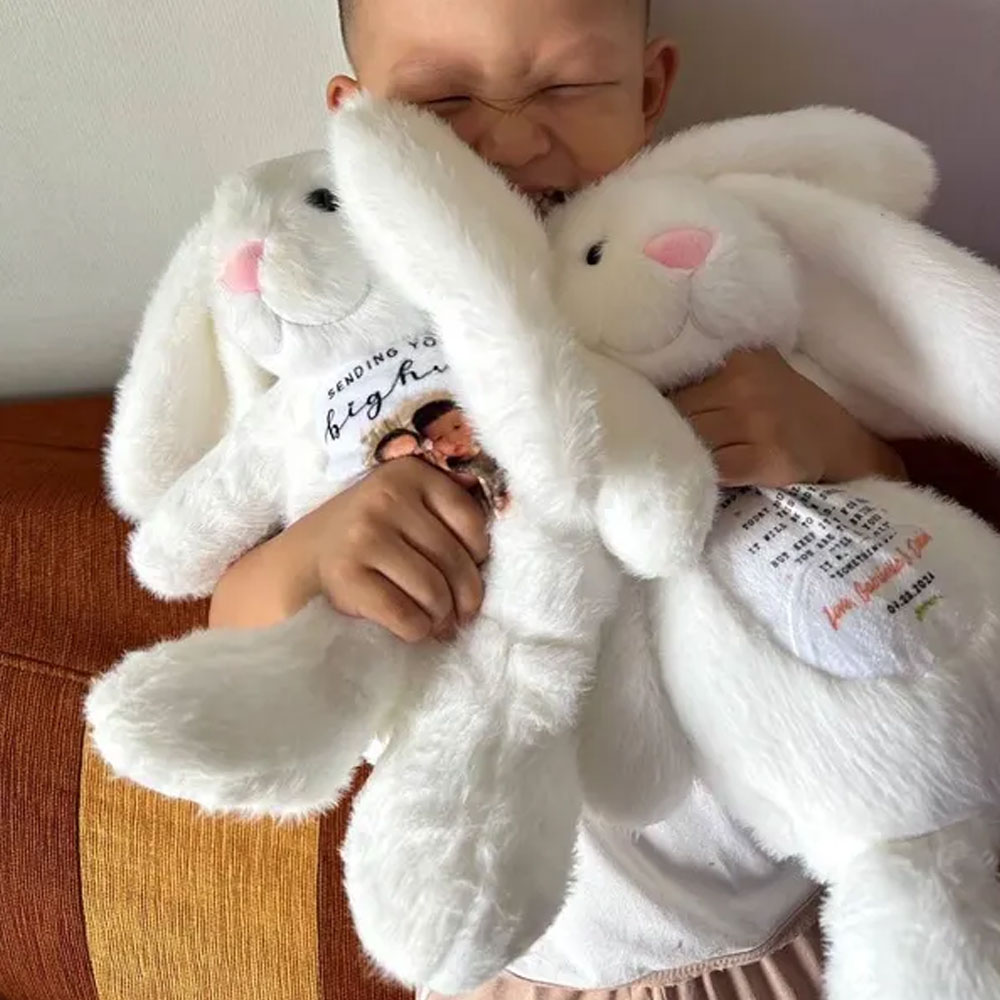 Personalized Memory Bunny A Cuddle From Heaven Gift