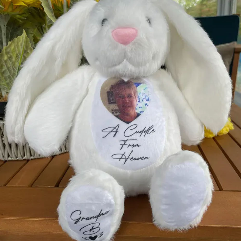 Personalized Memory Bunny A Cuddle From Heaven Gift