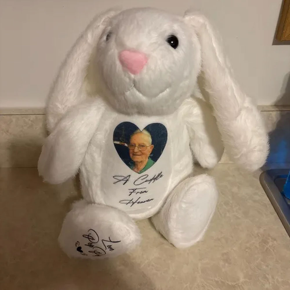 Personalized Memory Bunny A Cuddle From Heaven Gift
