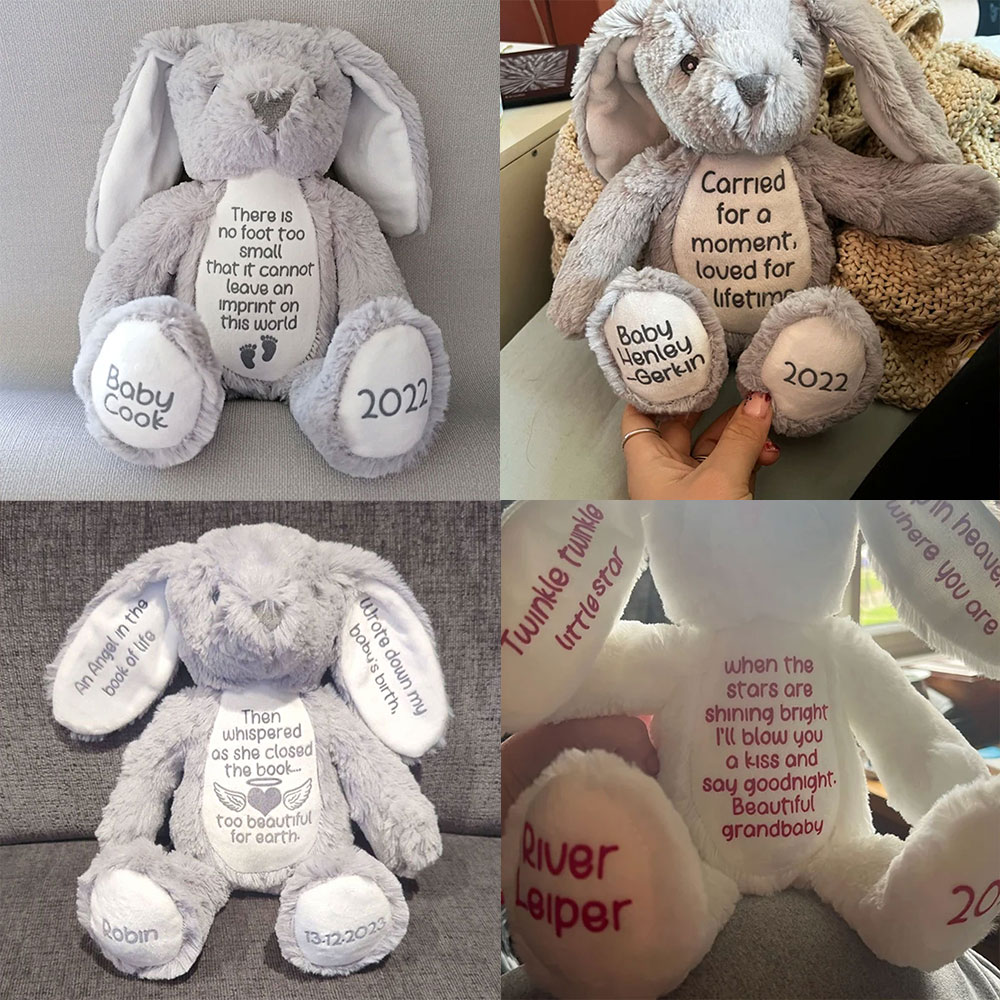 Baby Loss Memorial, Miscarriage Keepsake Flush Bunny