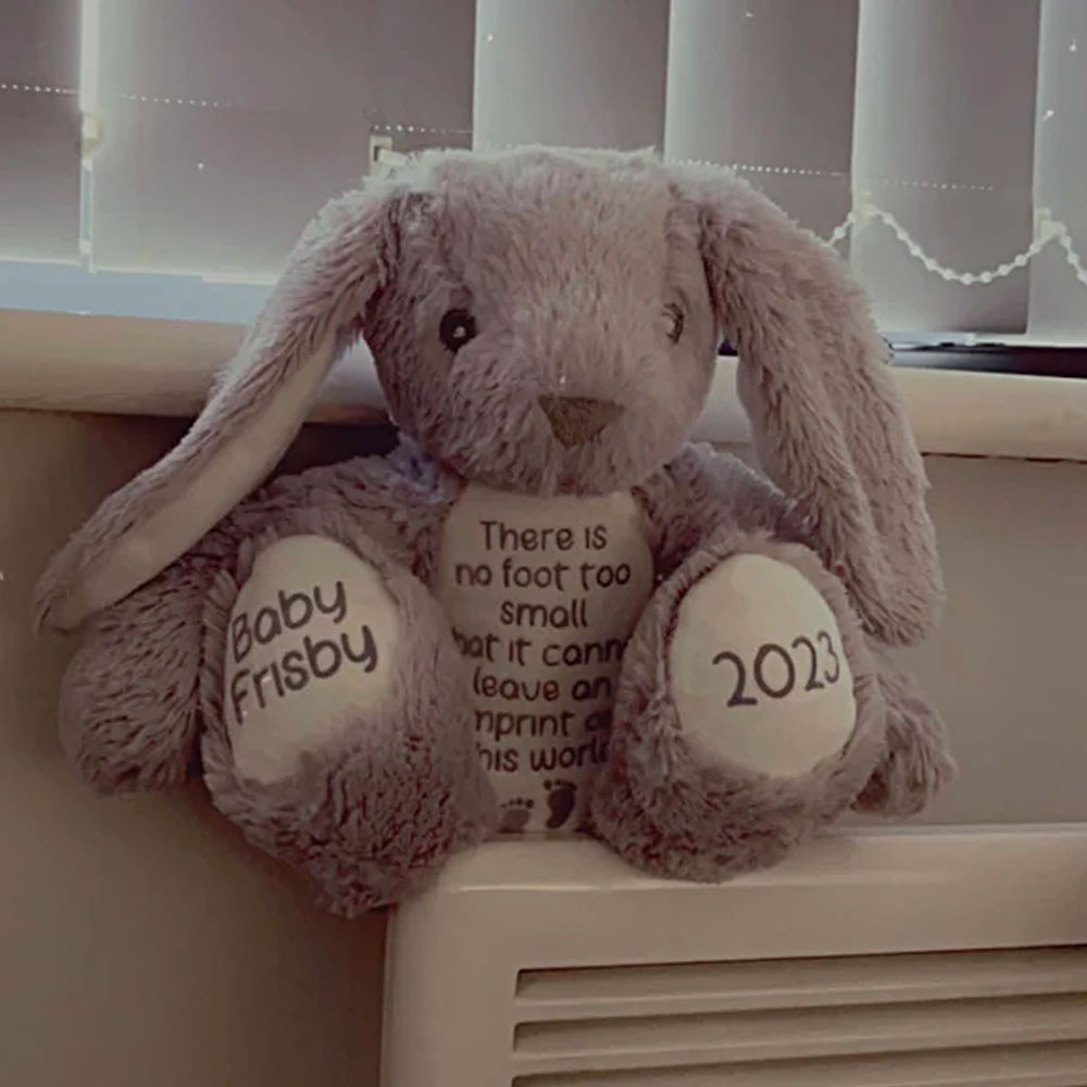 Baby Loss Memorial, Miscarriage Keepsake Flush Bunny