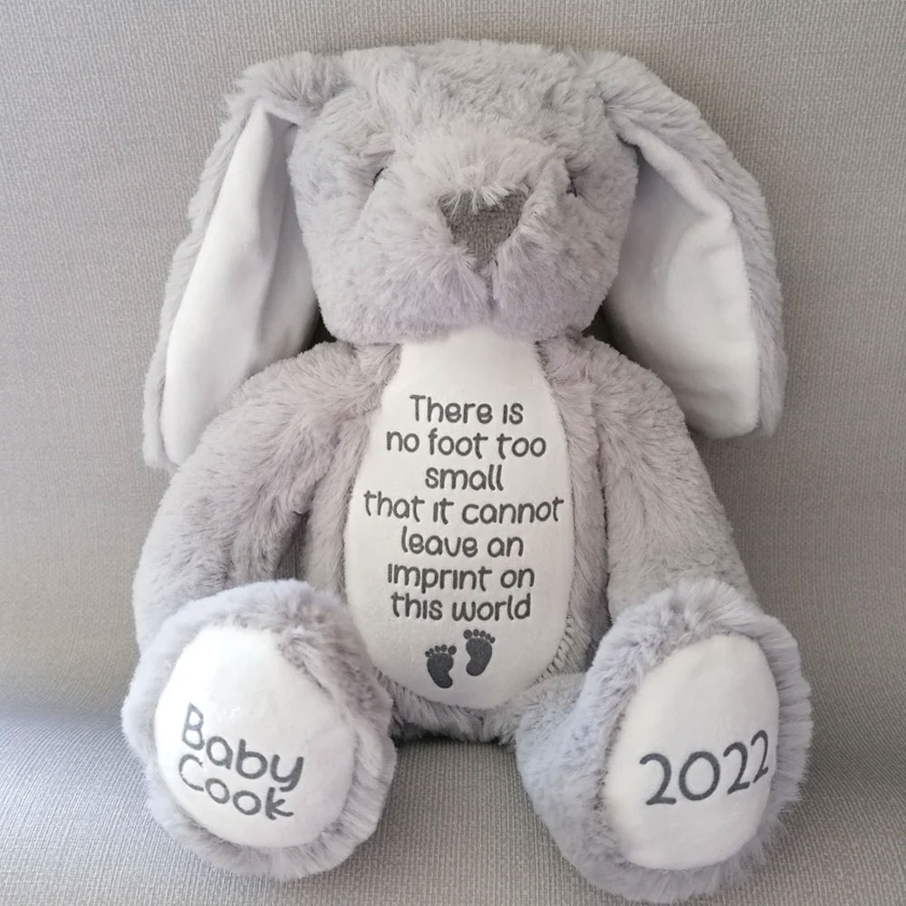 Baby Loss Memorial, Miscarriage Keepsake Flush Bunny