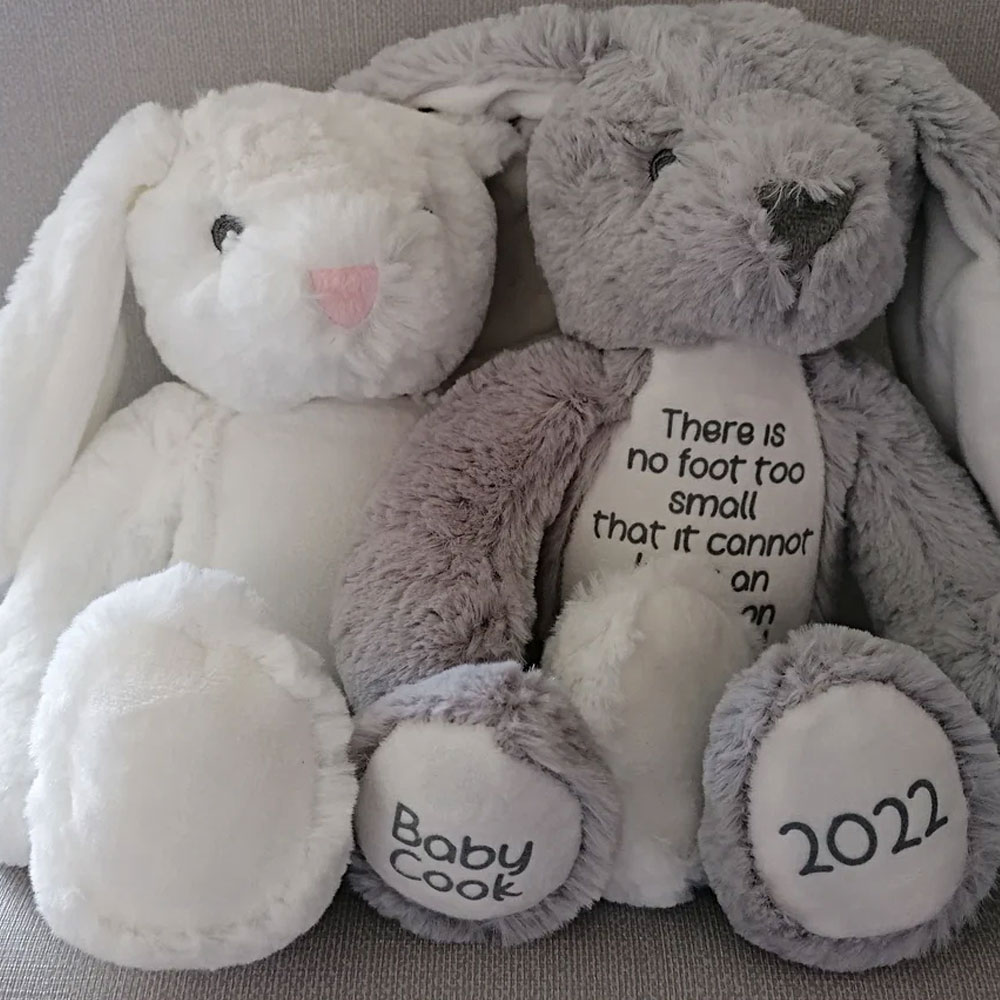Baby Loss Memorial, Miscarriage Keepsake Flush Bunny