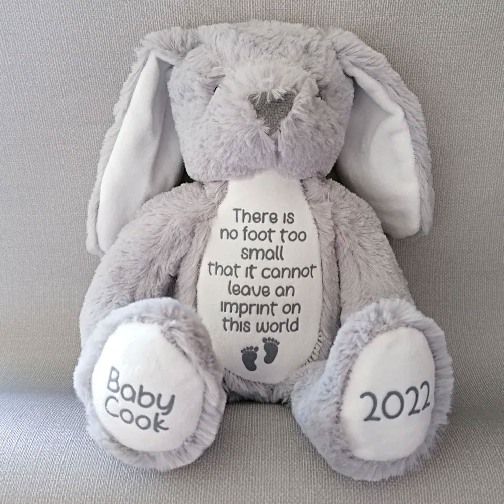 Baby Loss Memorial, Miscarriage Keepsake Flush Bunny