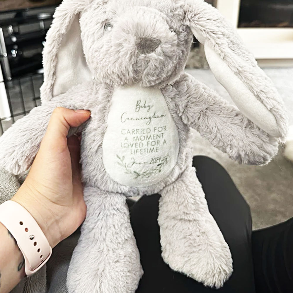 Personalised Baby Loss Bunny Miscarriage Angel Baby Memorial Keepsake