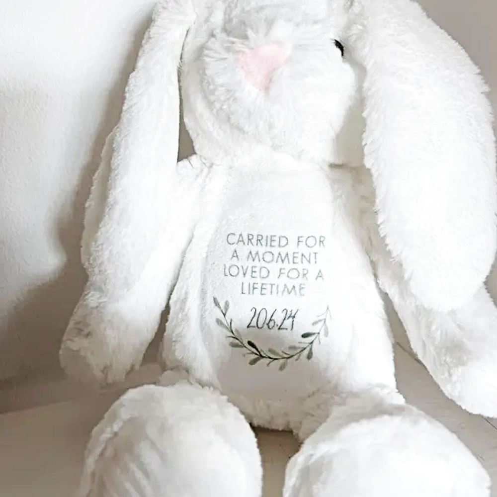 Personalised Baby Loss Bunny Miscarriage Angel Baby Memorial Keepsake