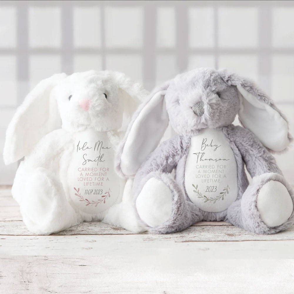 Personalised Baby Loss Bunny Miscarriage Angel Baby Memorial Keepsake