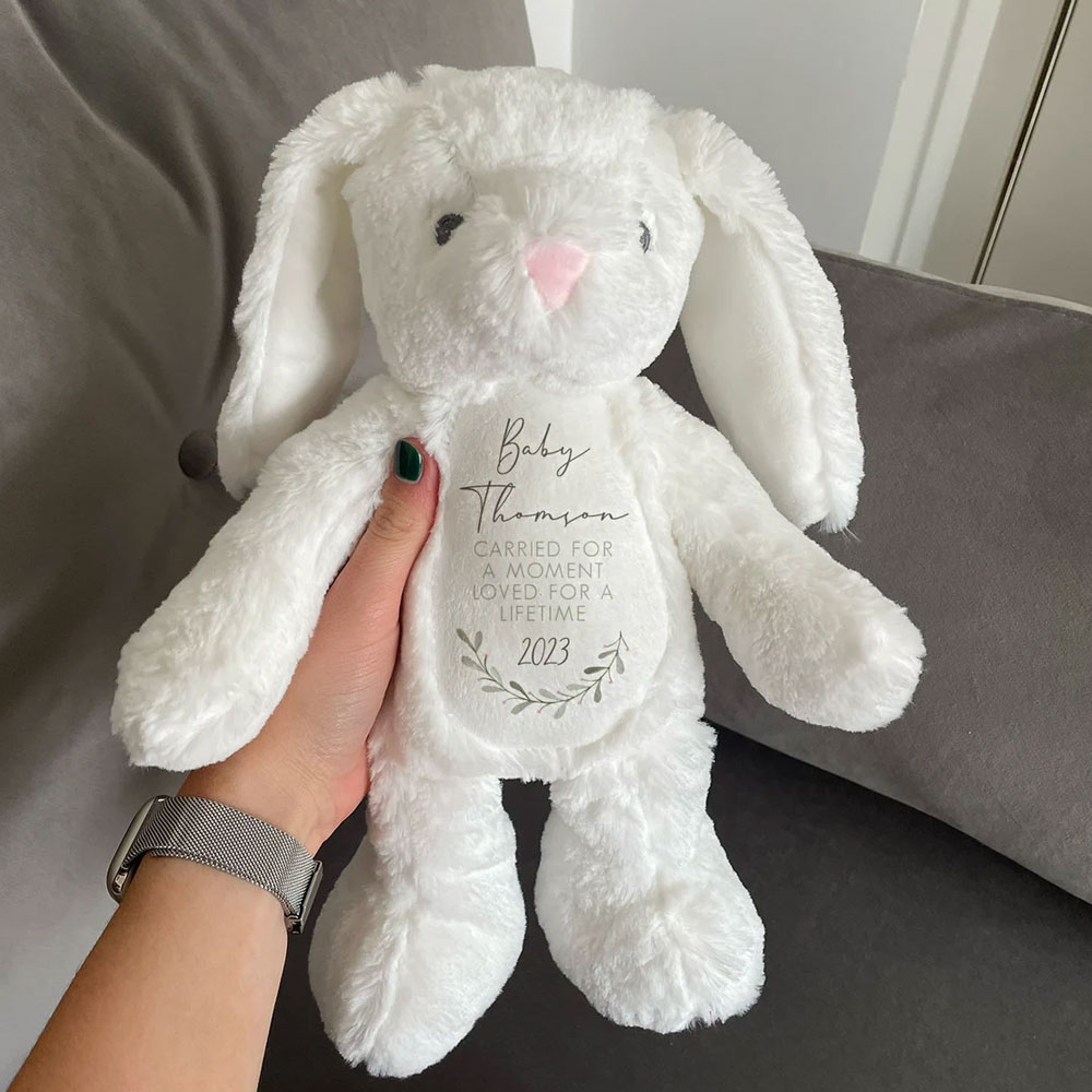 Personalised Baby Loss Bunny Miscarriage Angel Baby Memorial Keepsake