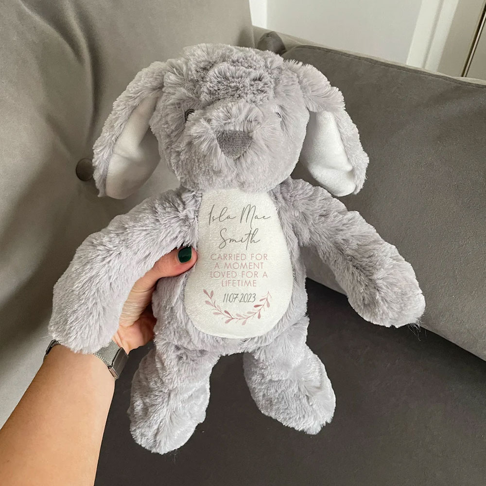 Personalised Baby Loss Bunny Miscarriage Angel Baby Memorial Keepsake