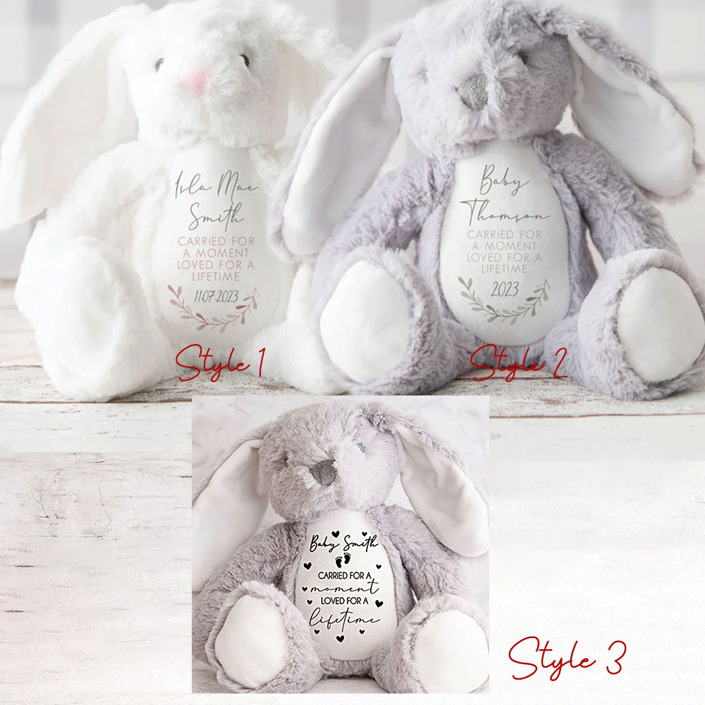 Personalised Baby Loss Bunny Miscarriage Angel Baby Memorial Keepsake