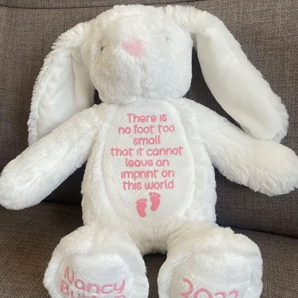 Baby Loss Memorial, Miscarriage Keepsake Flush Bunny