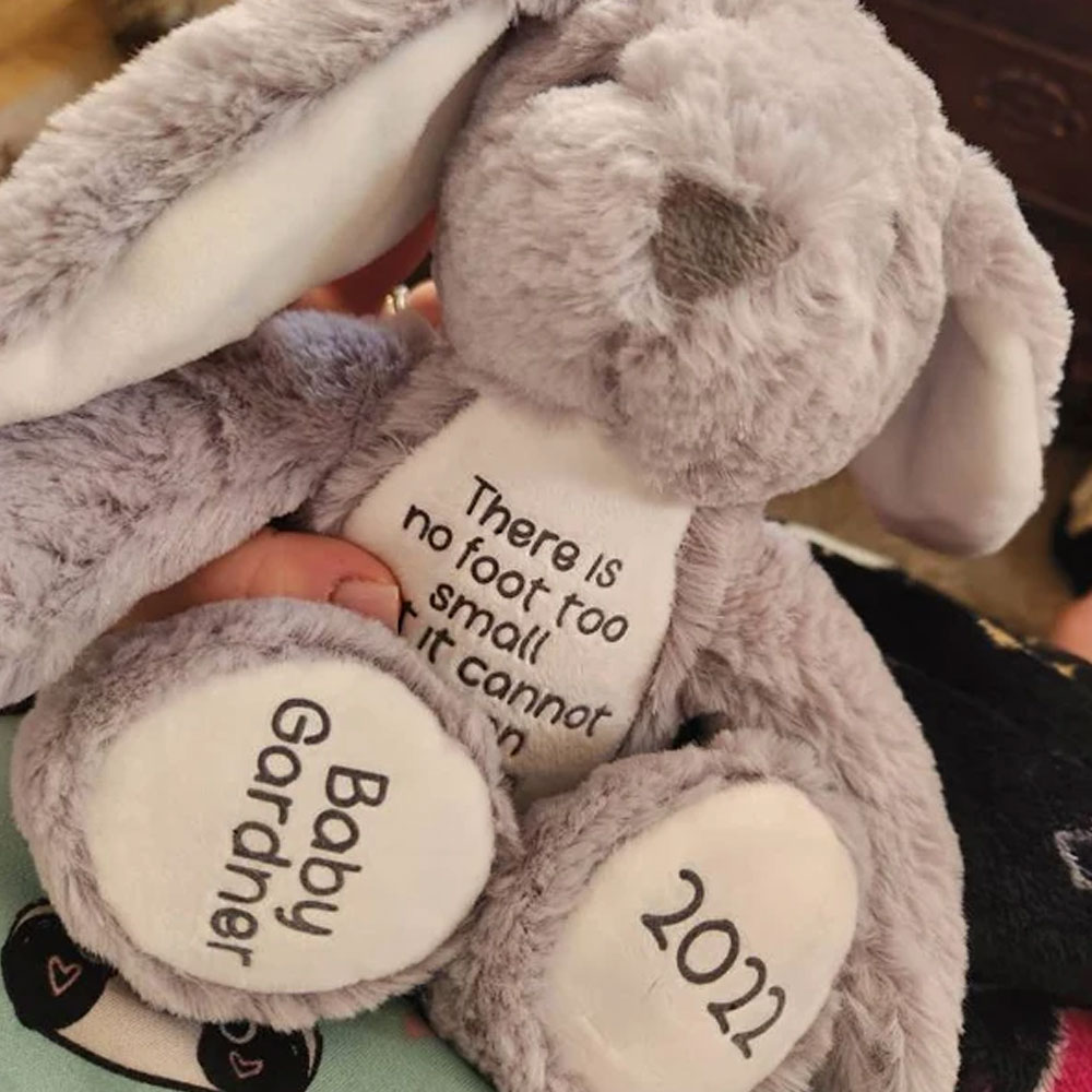 Baby Loss Memorial, Miscarriage Keepsake Flush Bunny