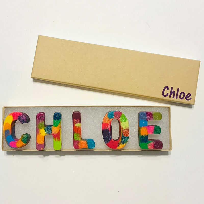 Personalized Name Crayons, NAME Crayons for Kids in a Gift Box